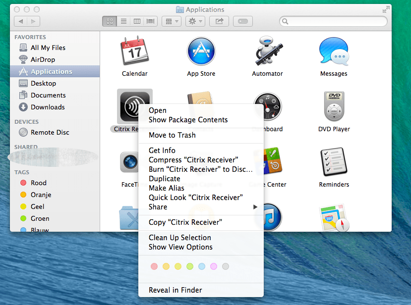 citrix receiver for mac not working