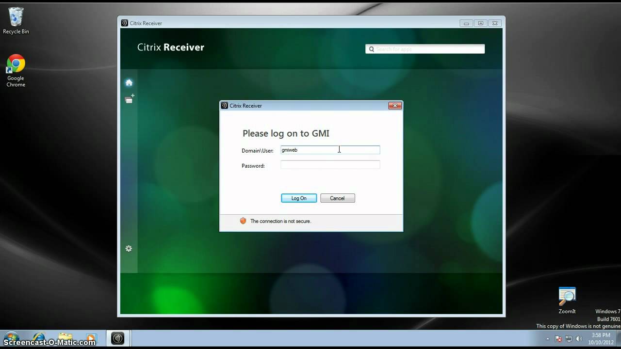 citrix receiver for mac not working